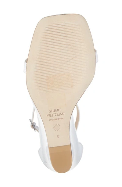 Shop Stuart Weitzman Nudistcurve 85 Wedge Sandal In White