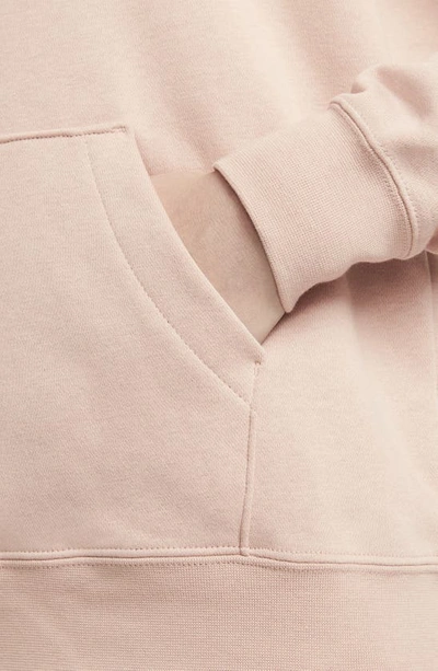 Shop Nike Sportswear Essential Pullover Fleece Hoodie In Rose Whisper/ White