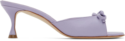 Shop Manolo Blahnik Purple Pertinanu Heeled Sandals In 5152 Mpur