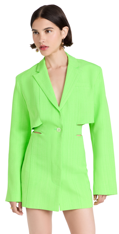 Shop Jacquemus La Robe Bari In Green