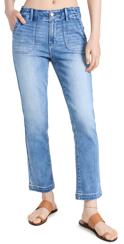 Shop Paige Mayslie Straight Ankle Jeans Mel