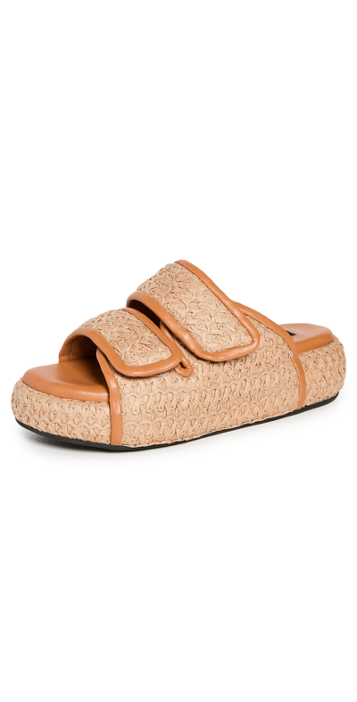 Dual woven sale slide sandal