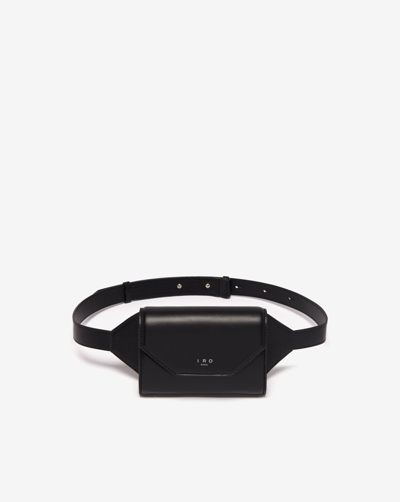 Shop Iro Horu Calfskin Belt Bag In Black