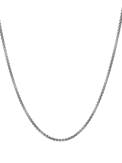 Shop David Yurman Sterling Silver Box Chain Necklace