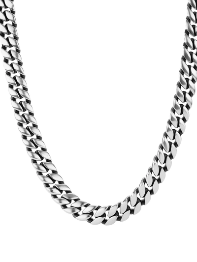 Shop David Yurman Sterling Silver Curb Chain Necklace