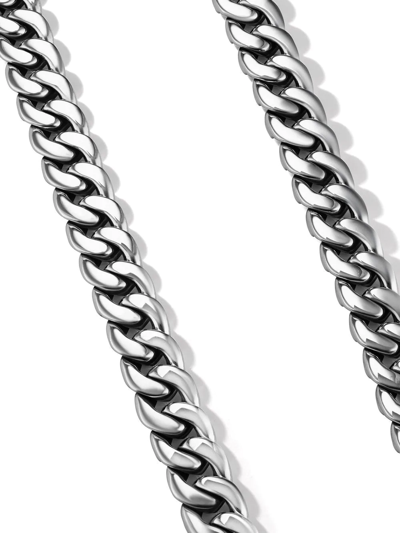 David Yurman Sterling Silver Curb Chain Necklace In Silver