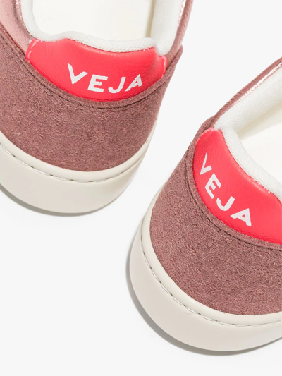 Shop Veja V-12 Chromefree Low-top Sneakers In Pink
