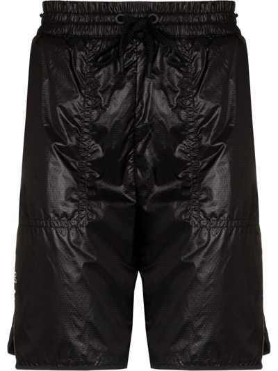 Shop Moncler Gren Drawstring Track Shorts In Black