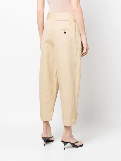 Shop 3.1 Phillip Lim / フィリップ リム High-waisted Cropped Trousers In Brown