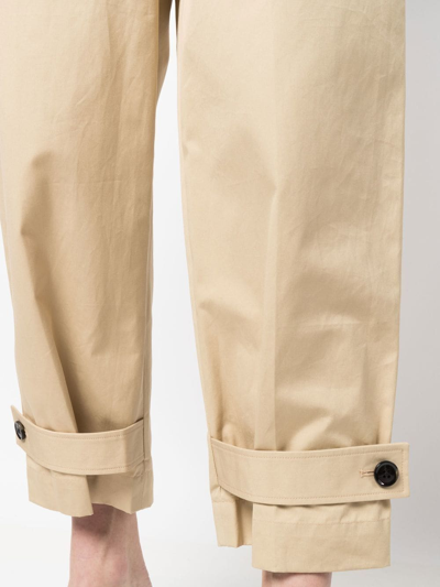 Shop 3.1 Phillip Lim / フィリップ リム High-waisted Cropped Trousers In Brown
