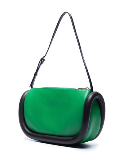Jw Anderson Bumper-15 Leather Shoulder Bag In Green