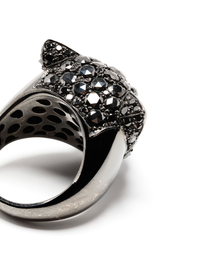 Shop Monan 18kt Black Gold Another World Ring In Silver
