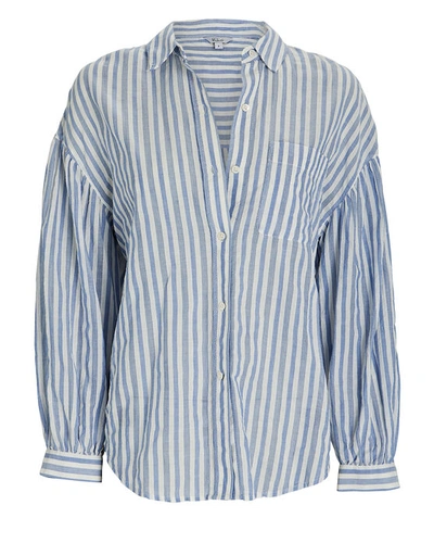 Shop Rails Janae Oversized Striped Cotton Shirt In Multi