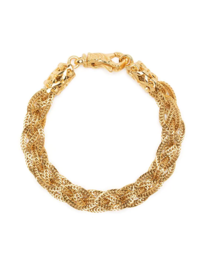 Shop Emanuele Bicocchi Celtic-braid Bracelet In Gold