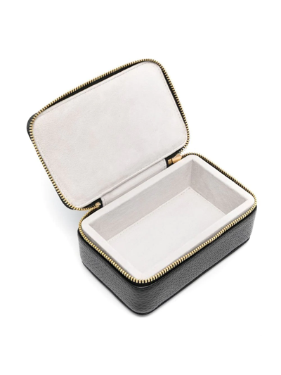 Shop Aspinal Of London Leather Travel Jewellery Case In Black