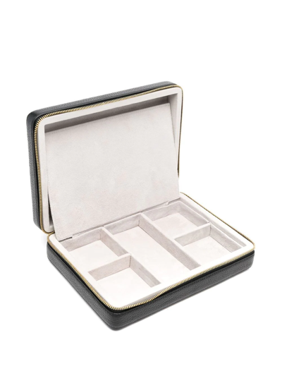 Aspinal Of London Travel Zip Jewellery Case In Black