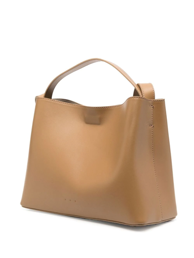 Shop Aesther Ekme Mini Sac Leather Tote In Neutrals