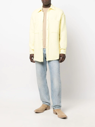 Shop Faith Connexion Long Sleeve Shirt In Yellow