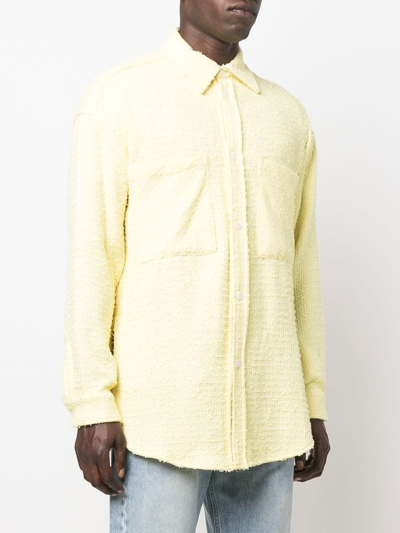 Shop Faith Connexion Long Sleeve Shirt In Yellow