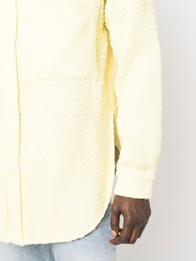 Shop Faith Connexion Long Sleeve Shirt In Yellow