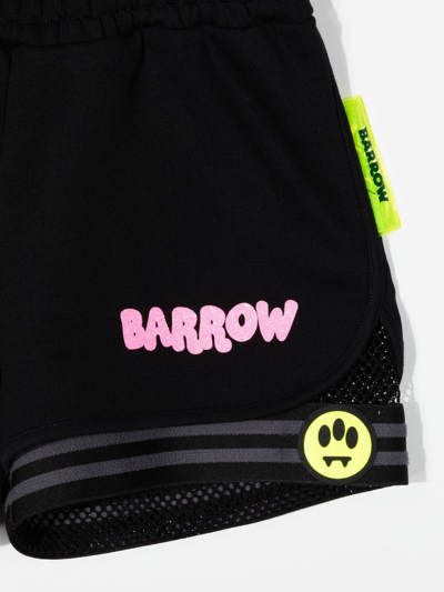 Shop Barrow Logo-print Shorts In 黑色