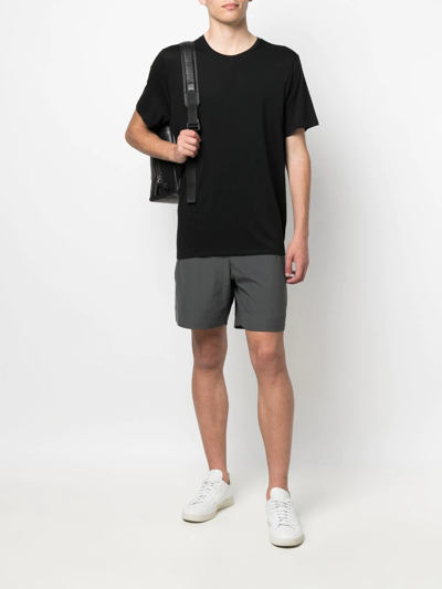 Shop Vince Modern Slip-on Bermuda Shorts In Grey