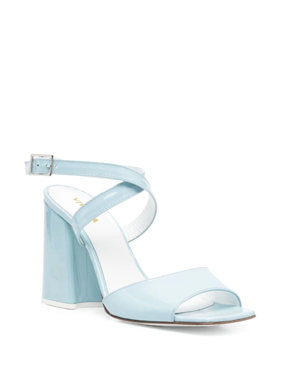 Shop Vivetta Avernice Crossover-straps Sandals In Blue