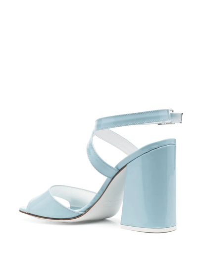 Shop Vivetta Avernice Crossover-straps Sandals In Blue