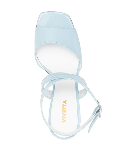 Vivetta Avernice Crossover-straps Sandals In Blue