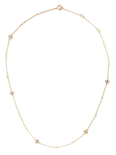 Tory Burch Delicate Kira Pearl Neck In 金色