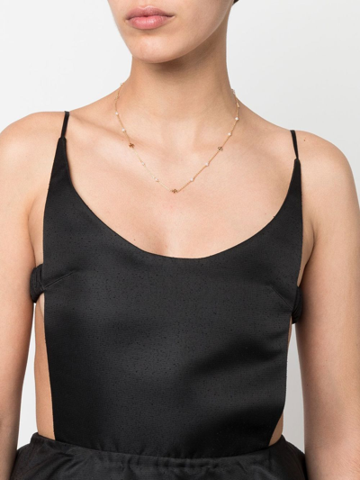 Tory Burch Delicate Kira Pearl Neck In 金色