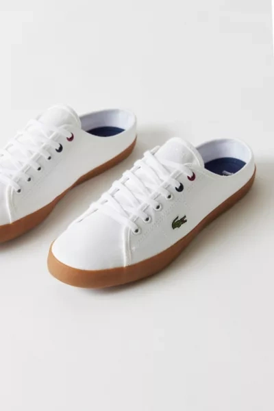 Lacoste Women's Ziane Mule Canvas Sneakers - 6.5 In White | ModeSens