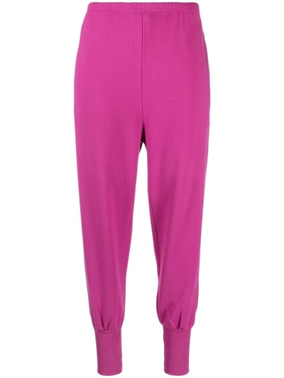 Shop Balenciaga Fuchsia Sporty B Track Pants In Pink