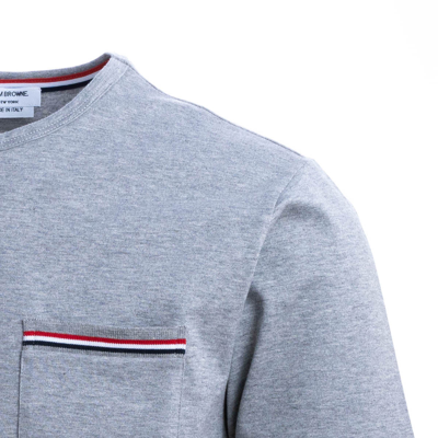 Shop Thom Browne T-shirts And Polos Grey