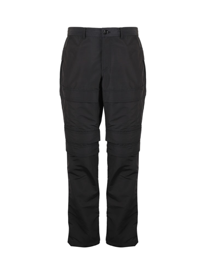Shop Burberry Cotton Blend Cargo Pants In Black