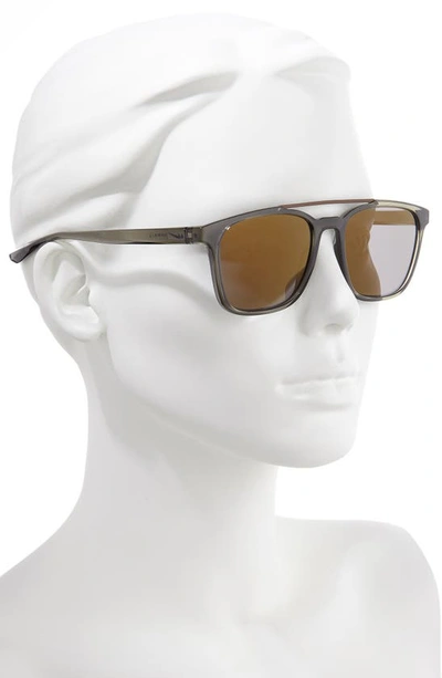 Shop Nike Windfall 54mm Square Sunglasses In Grey/ Grey