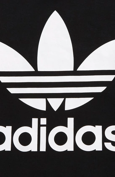Shop Adidas Originals Trefoil Sweatshirt In Black/ White