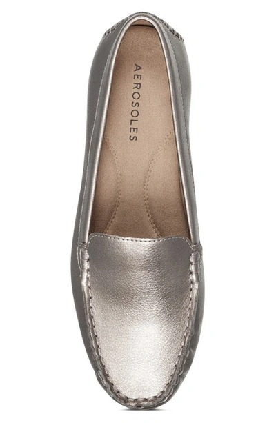 Shop Aerosoles Over Drive Loafer In Gunmetal Combo