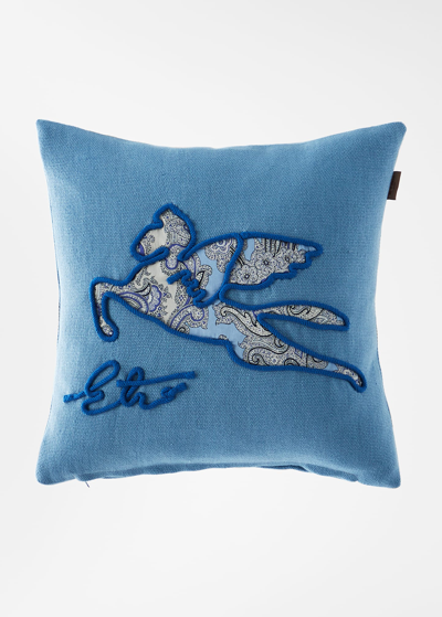 Shop Etro Almada Embroidered Pillow, 18"