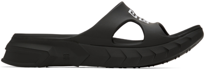 Shop Givenchy Black Marshmallow Sandals In 001 Black