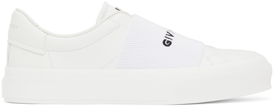 Shop Givenchy White City Court Slip-on Sneakers In 100 White