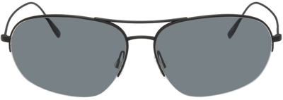 Shop Oliver Peoples Black Kondor Sunglasses In 506281 Matte Black /