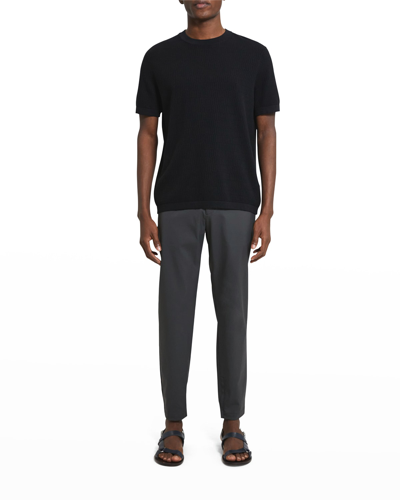 Shop Theory Men's Damian Textured T-shirt In Black