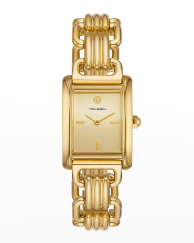 Tory Burch The Eleanor Watch With Bracelet Strap, Gold-tone Stainless Steel  | ModeSens