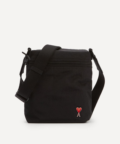Shop Ami Alexandre Mattiussi Adc Crossbody Pocket Bag In Black