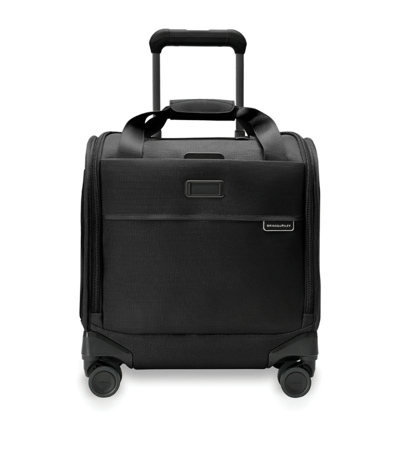 Shop Briggs & Riley Small Carry-on Baseline Cabin Spinner Suitcase (40.5cm) In Black