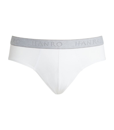 Shop Hanro Cotton-blend Essential Briefs (pack Of 2) In White
