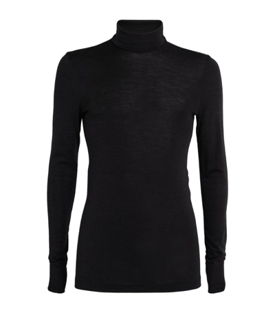 Shop Hanro Wool-silk Thermal Sweater In Grey