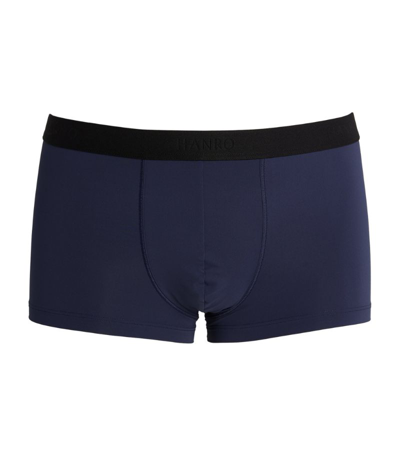 Shop Hanro Micro Touch Trunks In Navy