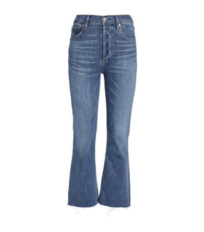 Shop Citizens Of Humanity Isola Mid-rise Bootcut Jeans In Blue